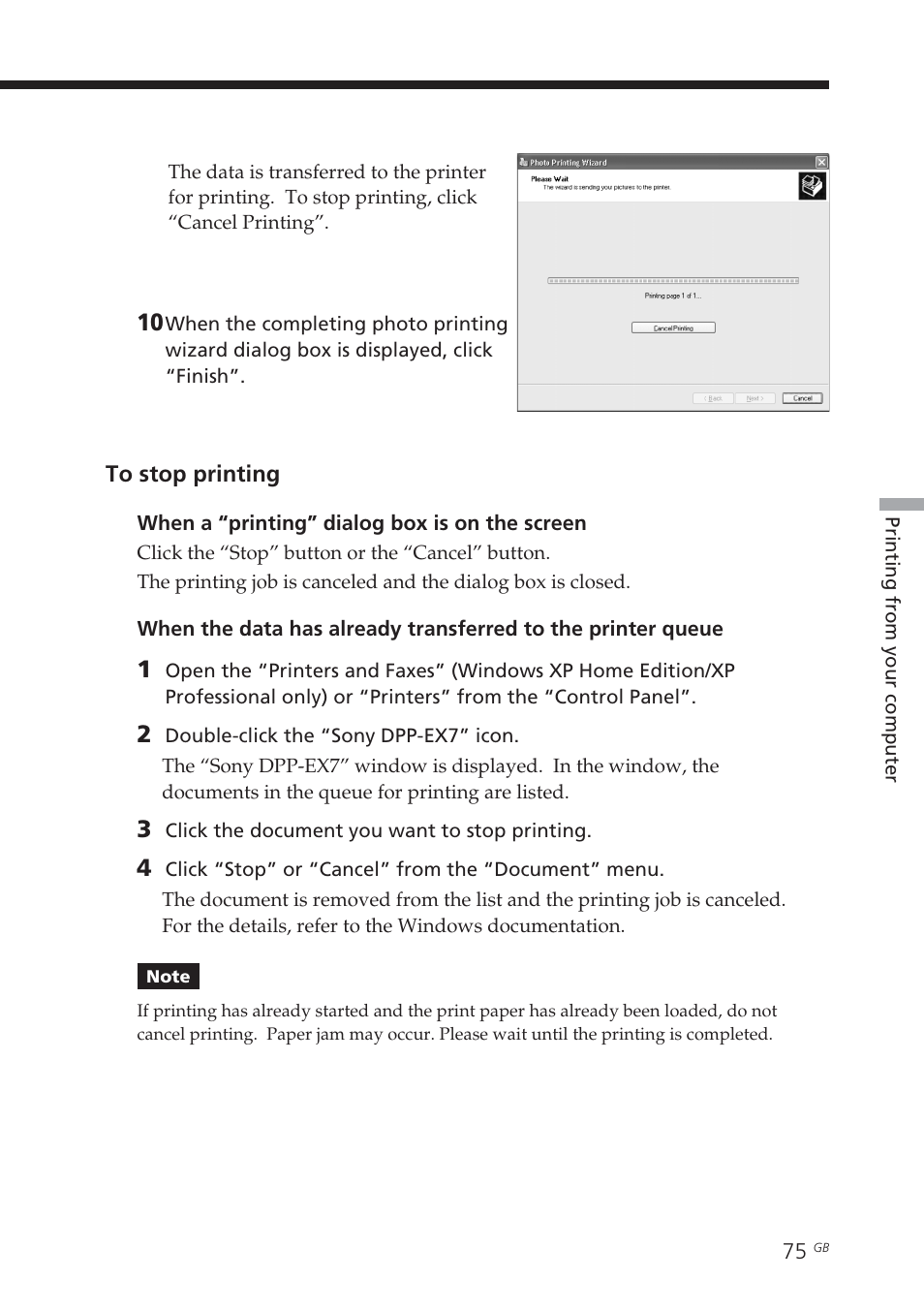 Sony DPP-EX7 User Manual | Page 75 / 99