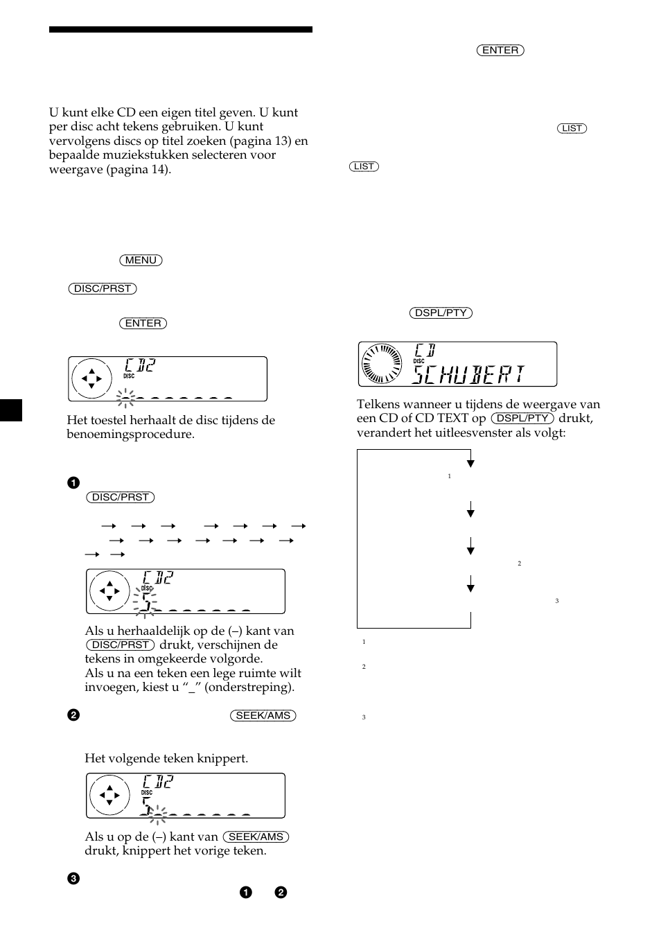 12 een cd een naam geven | Sony MDX-CA580 User Manual | Page 132 / 152