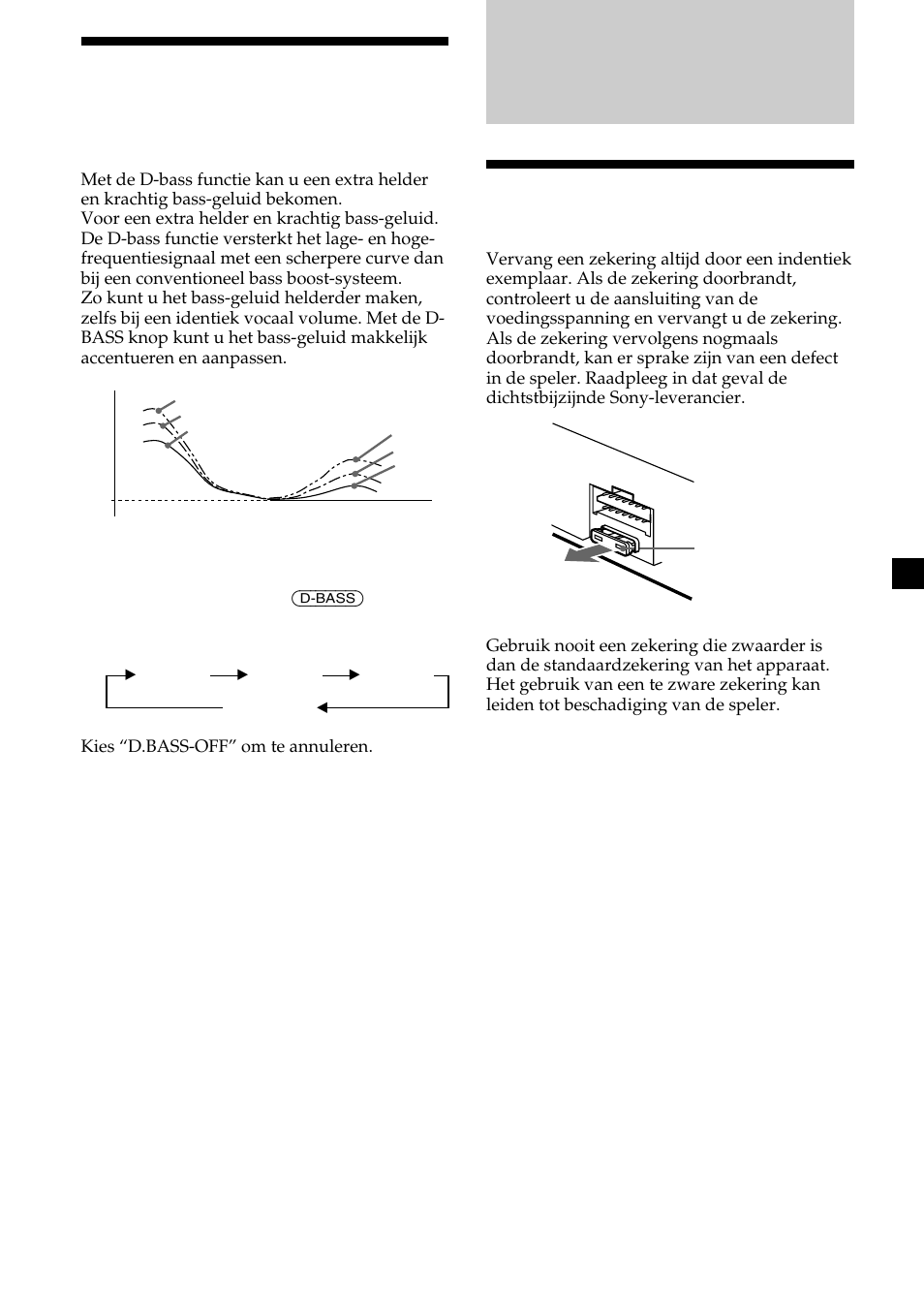 Overige informatie, Onderhoud, Voor een krachtiger bass- geluid | Sony MDX-CA580 User Manual | Page 145 / 152