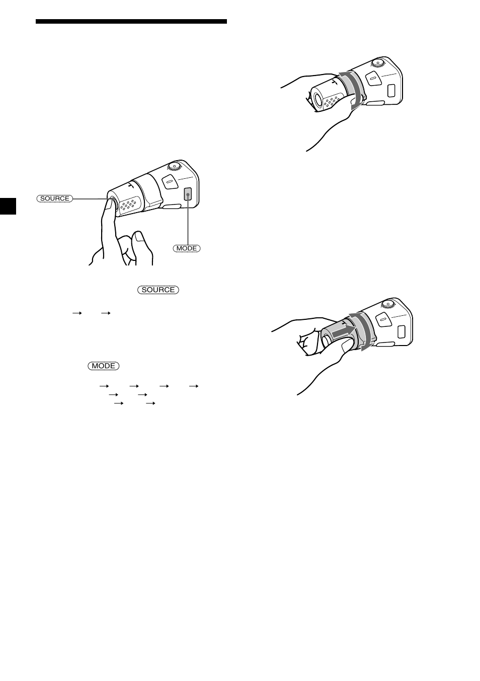 Using the rotary commander | Sony MDX-CA580 User Manual | Page 22 / 152