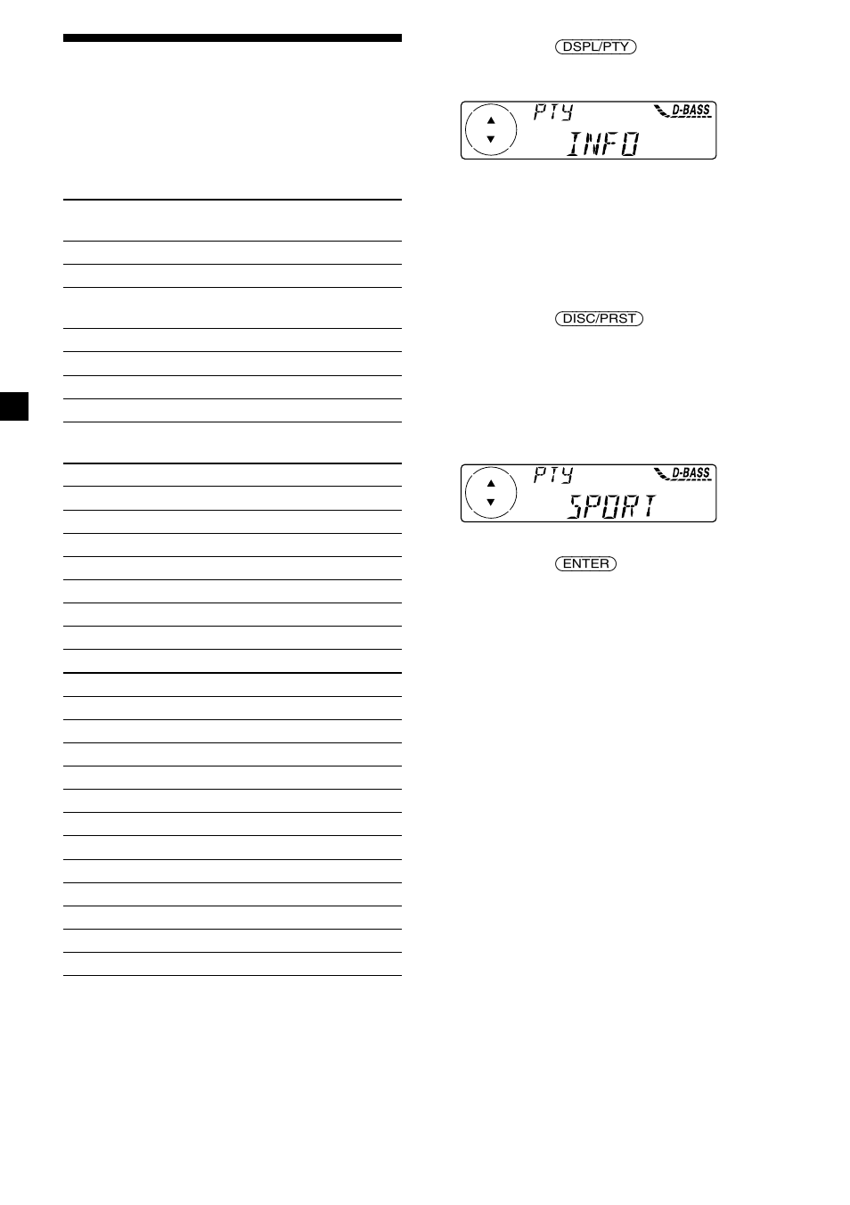 Suchen eines senders nach programmtyp | Sony MDX-CA580 User Manual | Page 50 / 152
