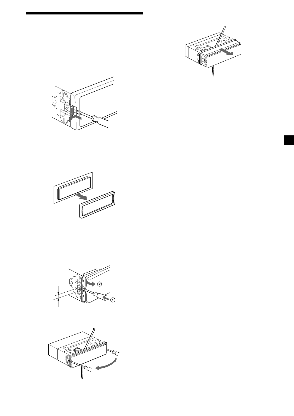 Ausbauen des geräts | Sony MDX-CA580 User Manual | Page 57 / 152
