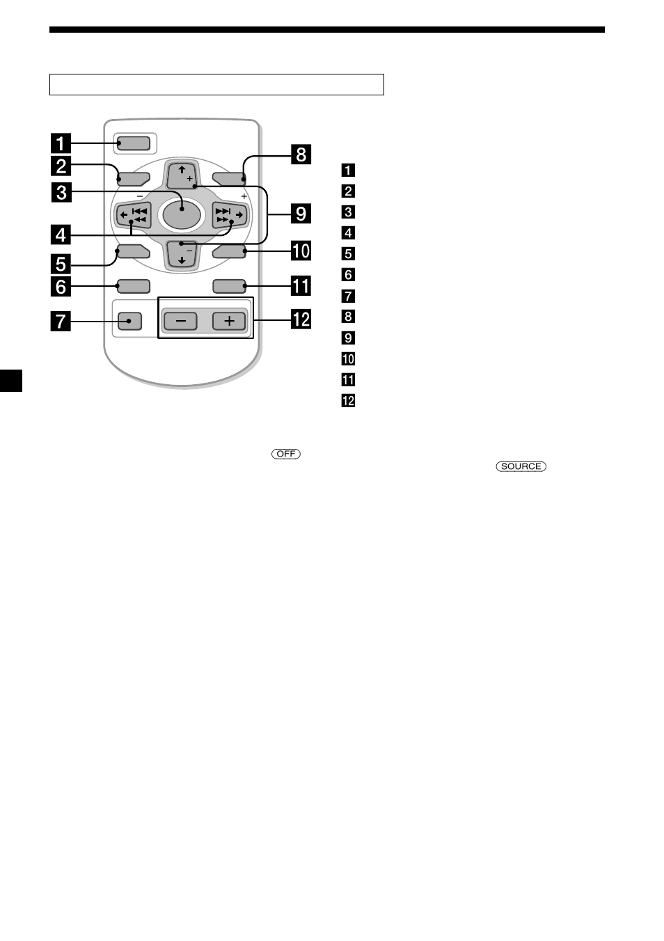 6posizione dei comandi, Telecomando senza fili rm-x91 (opzionale) | Sony MDX-CA580 User Manual | Page 96 / 152