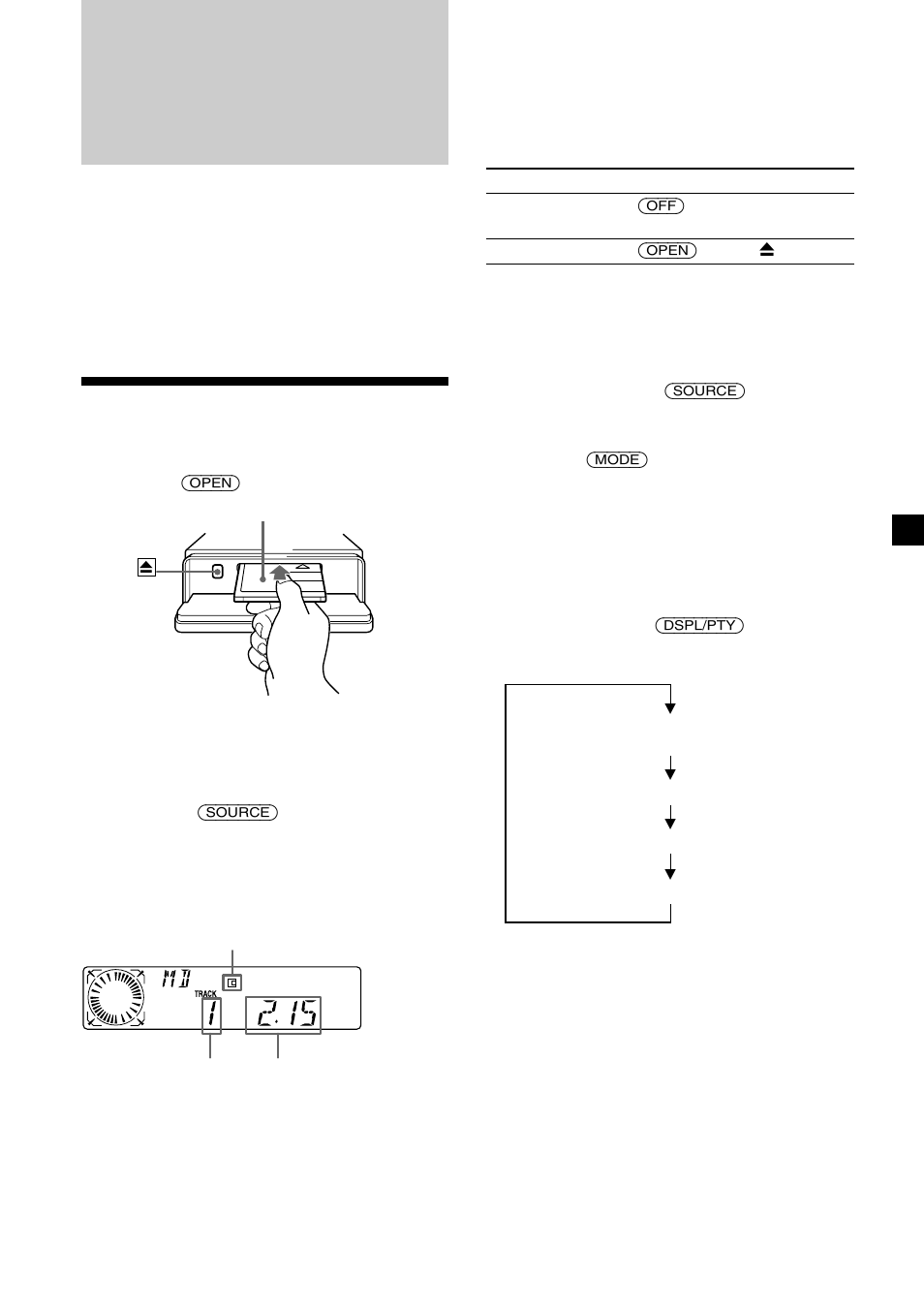 Lettore md apparecchio cd/md (opzionale), Ascolto di un md | Sony MDX-CA580 User Manual | Page 99 / 152