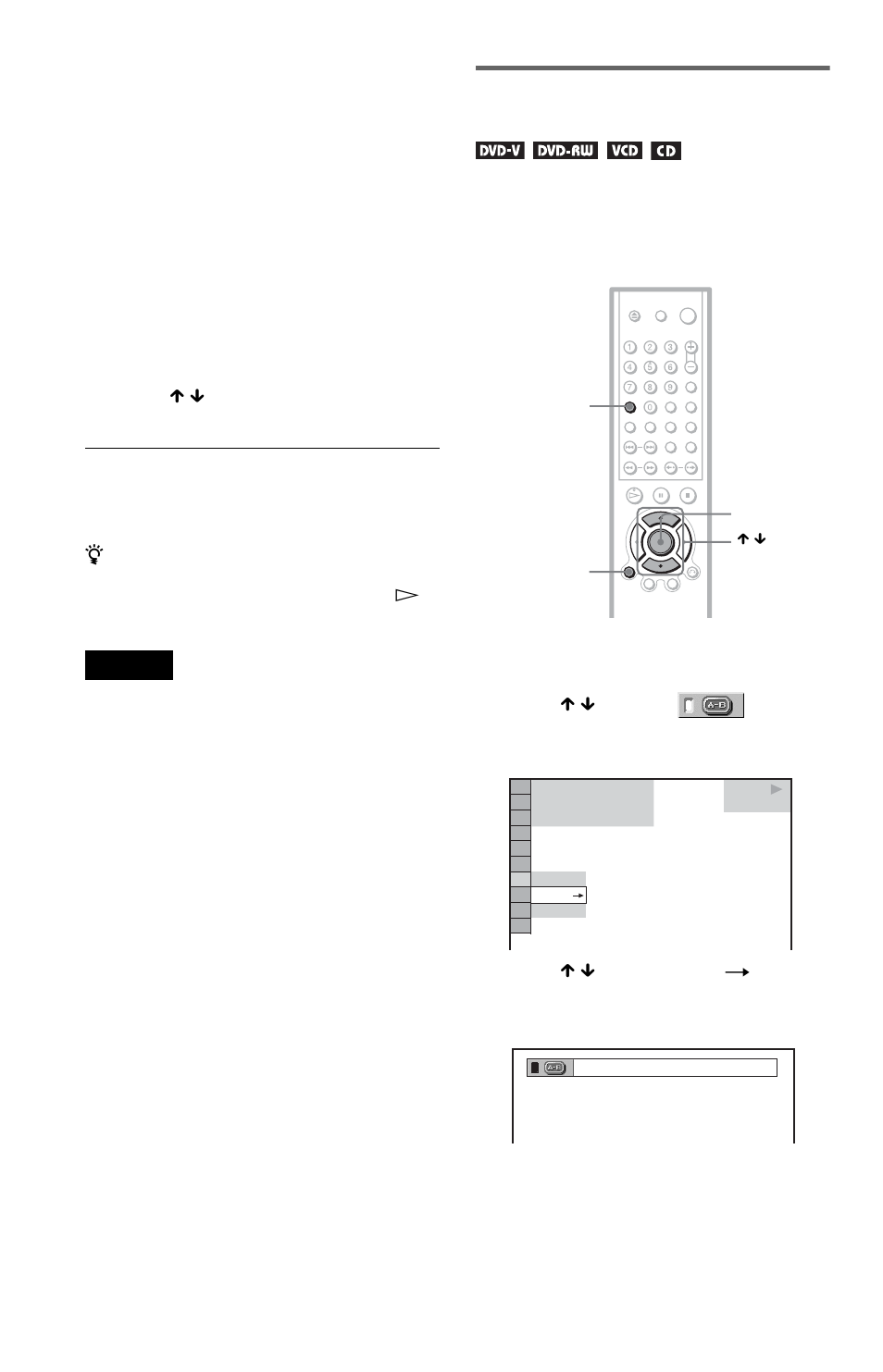 Repeating a specific portion (a- b repeat play) | Sony DVP-LS755P User Manual | Page 36 / 84