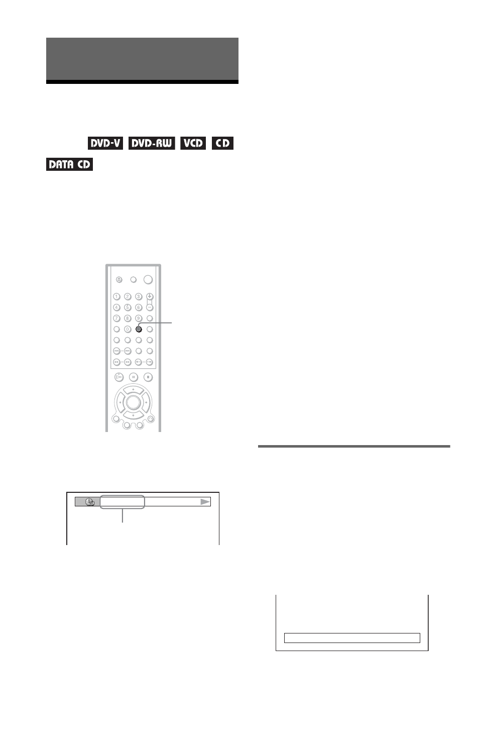Viewing information about the disc, Checking the playing time and remaining time, N (42 | Checking the play information of the disc | Sony DVP-LS755P User Manual | Page 42 / 84