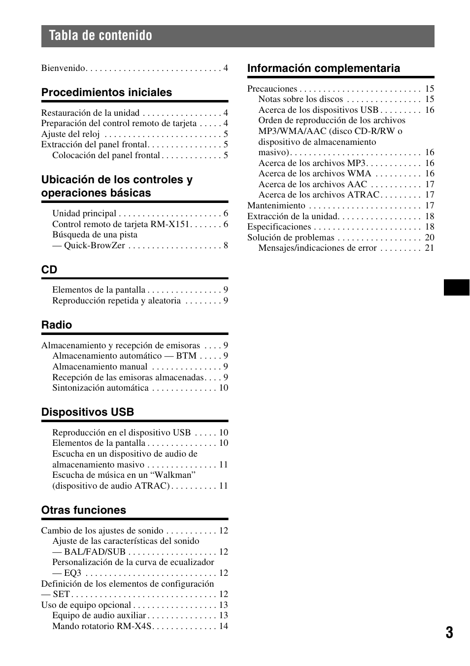 Sony ALTRACAD CDX-GT470U User Manual | Page 23 / 64