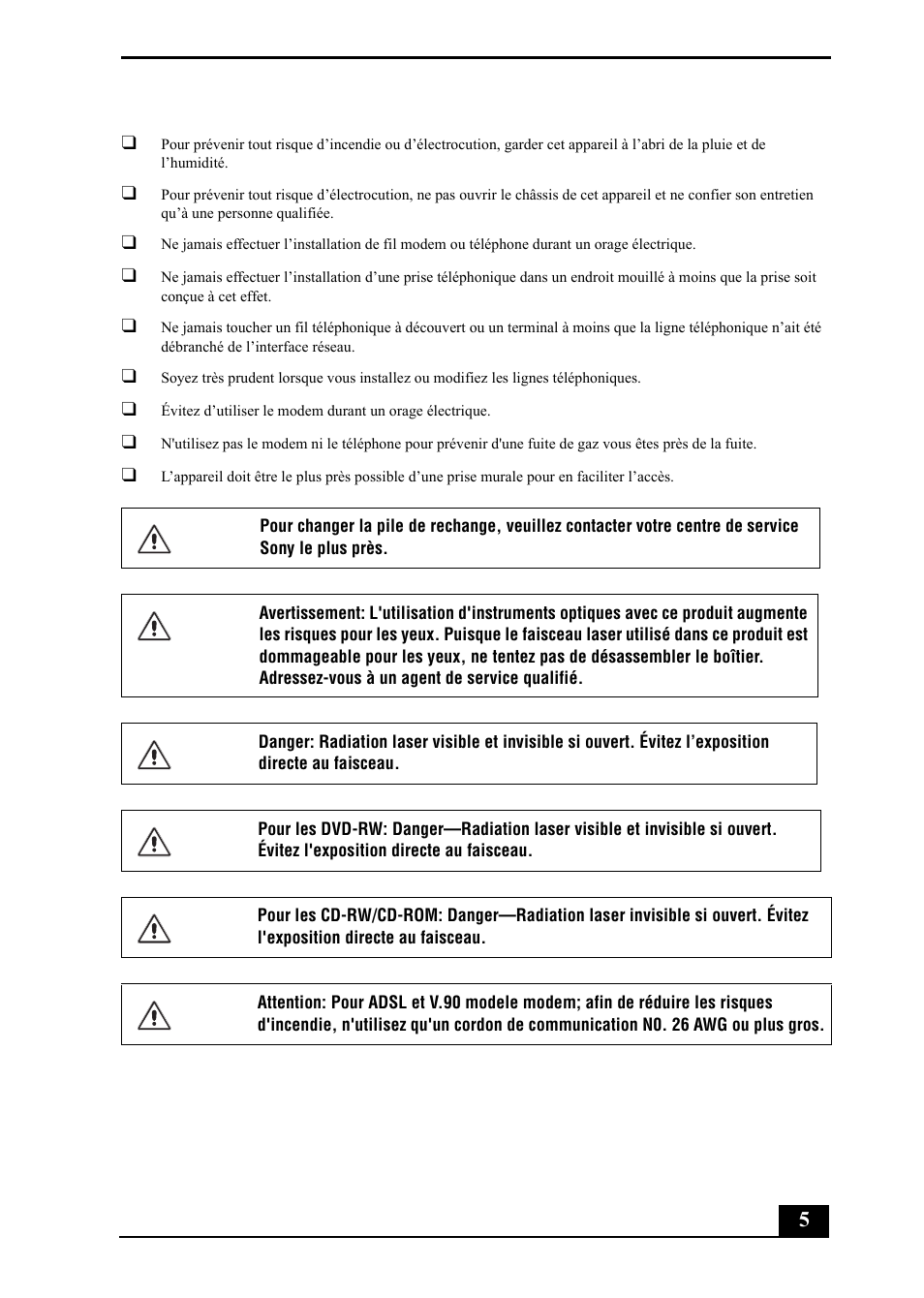 Sony PCV-RS500 User Manual | Page 5 / 44