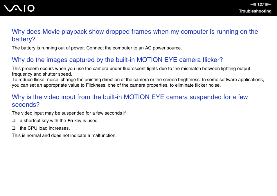 Sony VGN-FJ100 User Manual | Page 127 / 170