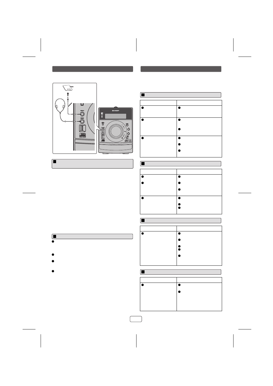 Enhancing your system, Troubleshooting chart | Sony XL-DH259N User Manual | Page 14 / 16