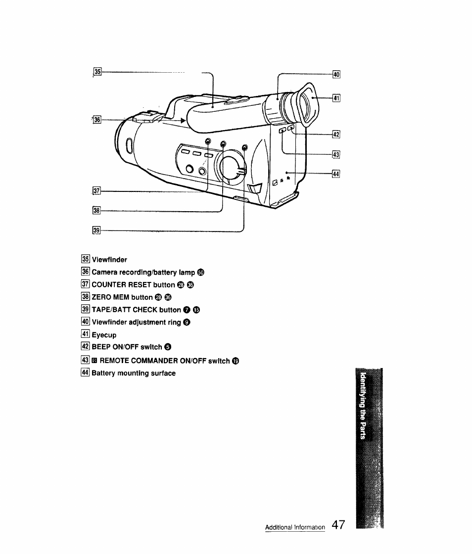 Sony CCD-FX310 User Manual | Page 47 / 52