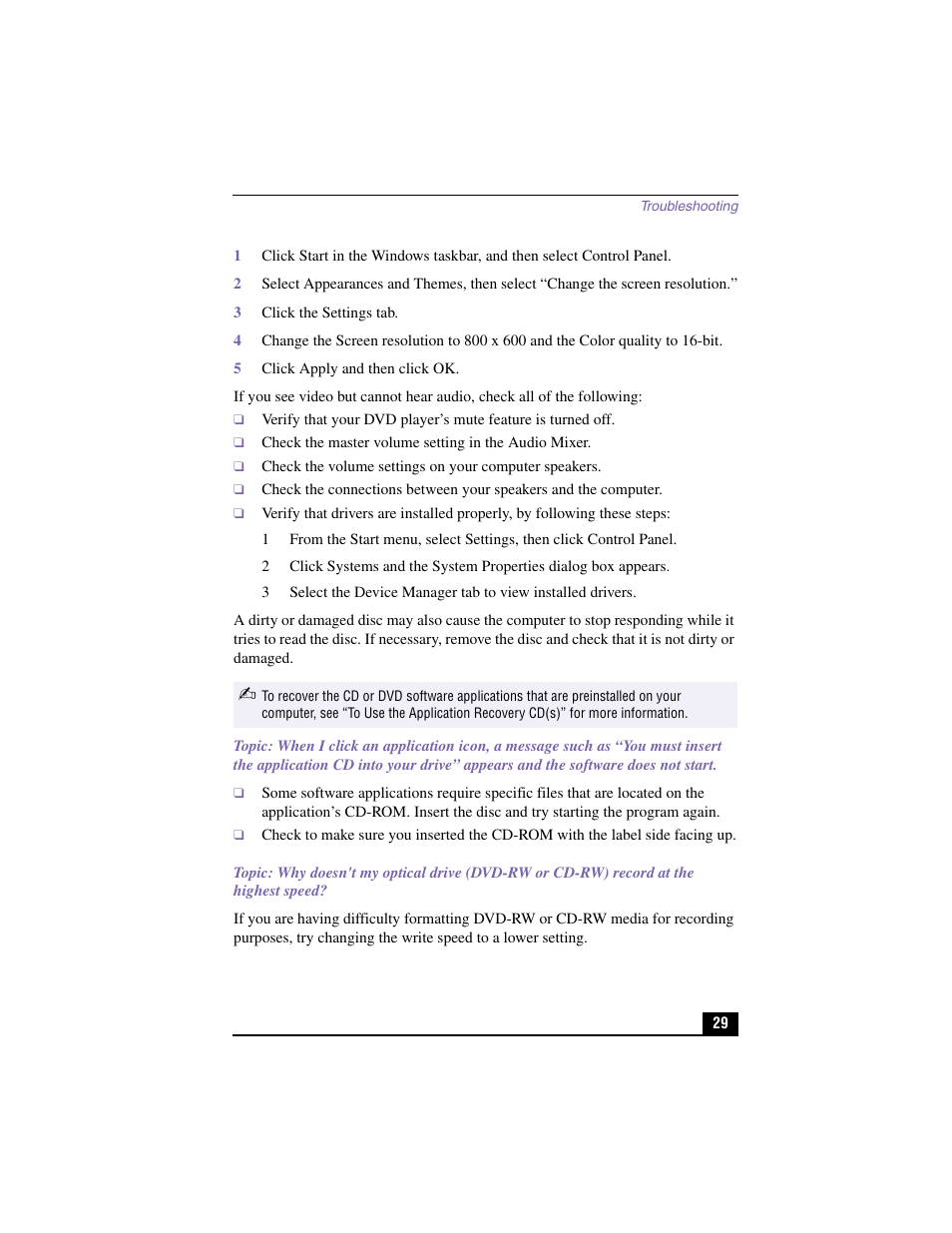 Sony PCV-RX590G User Manual | Page 24 / 39