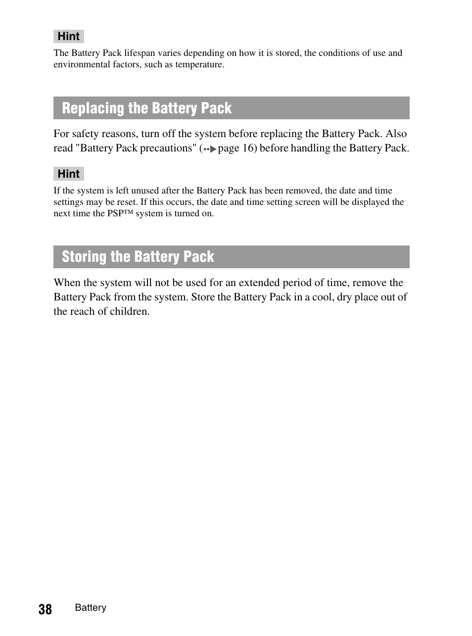 Sony PlayStation Portable PSP-1003 K User Manual | Page 38 / 132