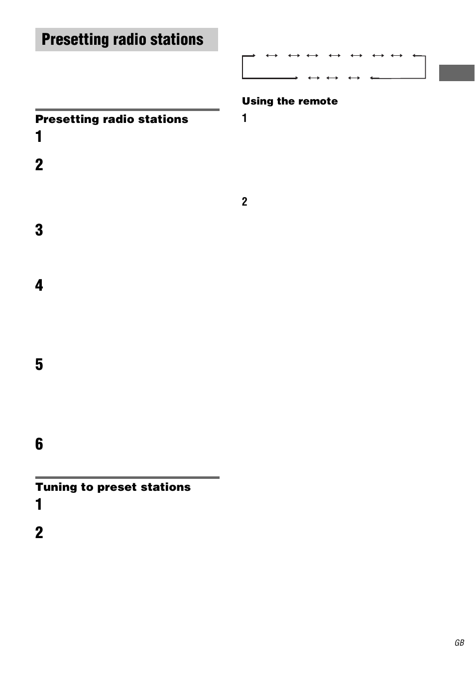 Presetting radio stations, See “presetting radio stations, See “tuning | To preset stations | Sony STR-DB2000 User Manual | Page 27 / 60