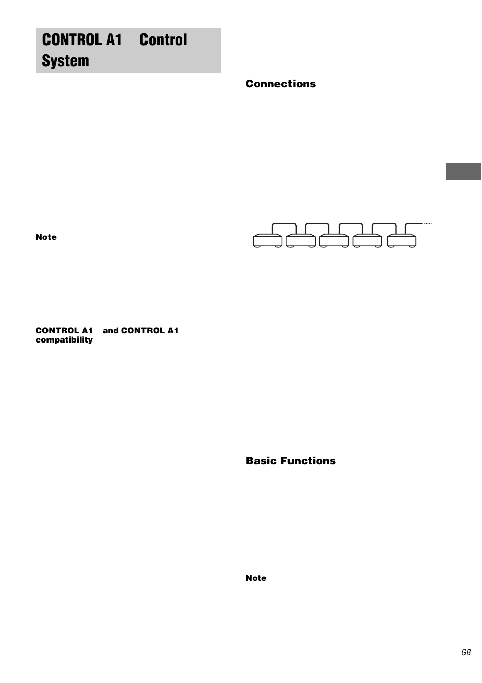 Control a1ii control system, Control a1 | Sony STR-DB2000 User Manual | Page 49 / 60