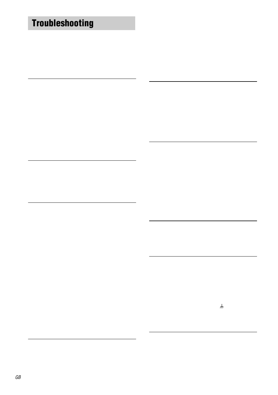 Troubleshooting | Sony STR-DB2000 User Manual | Page 52 / 60