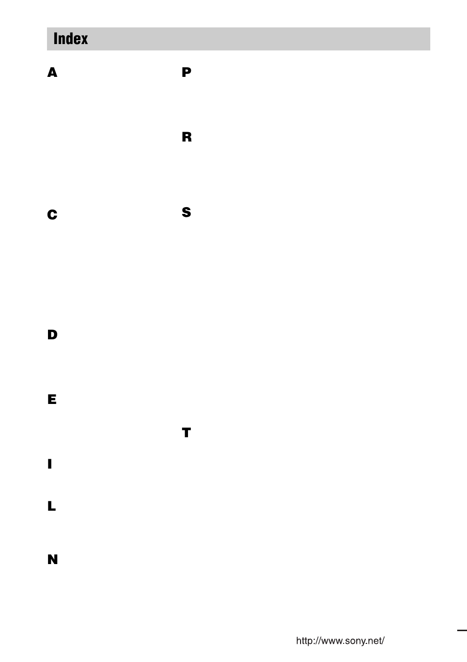 Index | Sony STR-DB2000 User Manual | Page 60 / 60