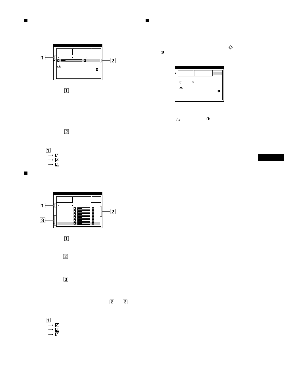 Xeasy mode, Xexpert mode, Xsrgb mode | Sony GDM-FW900 User Manual | Page 13 / 132