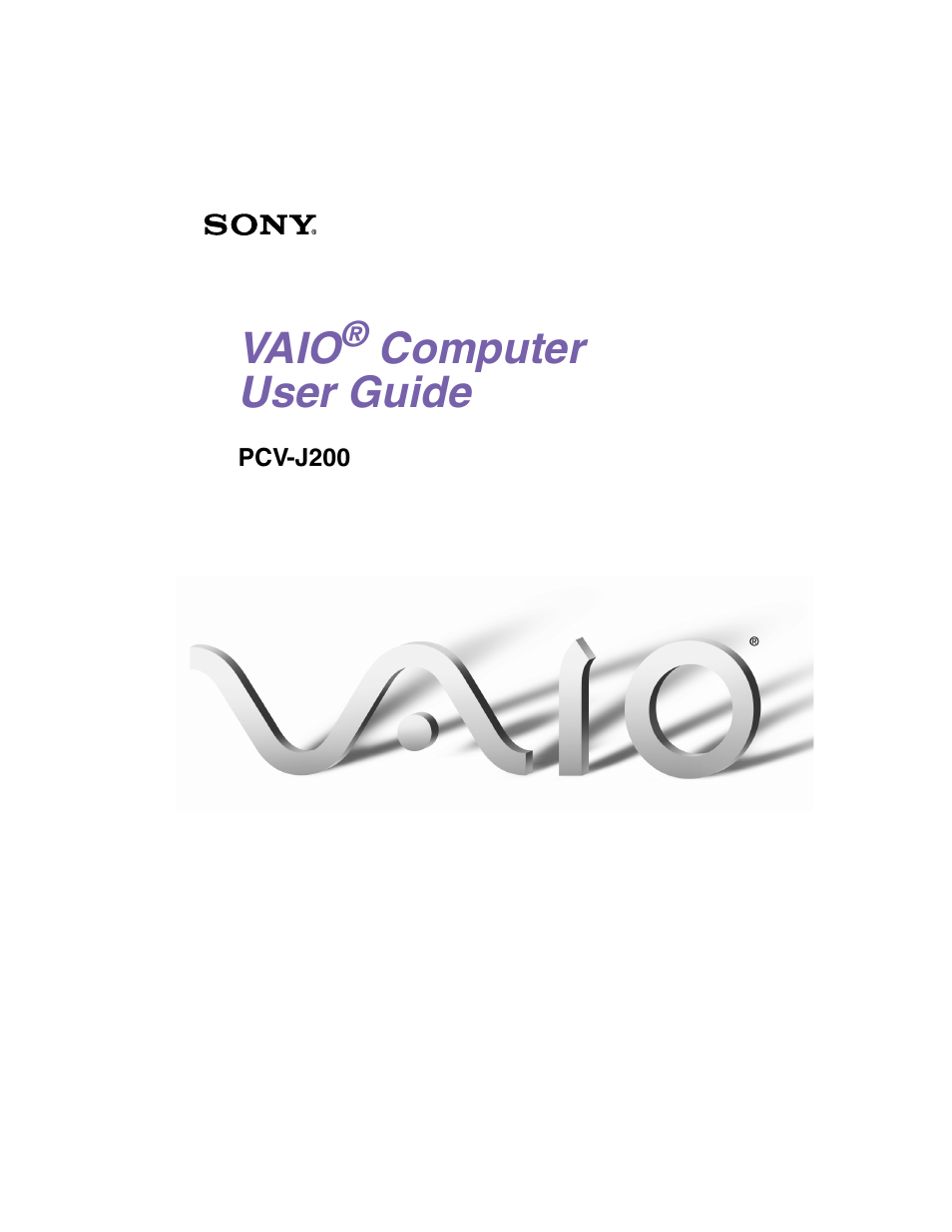 Sony PCV-J200 User Manual | 94 pages