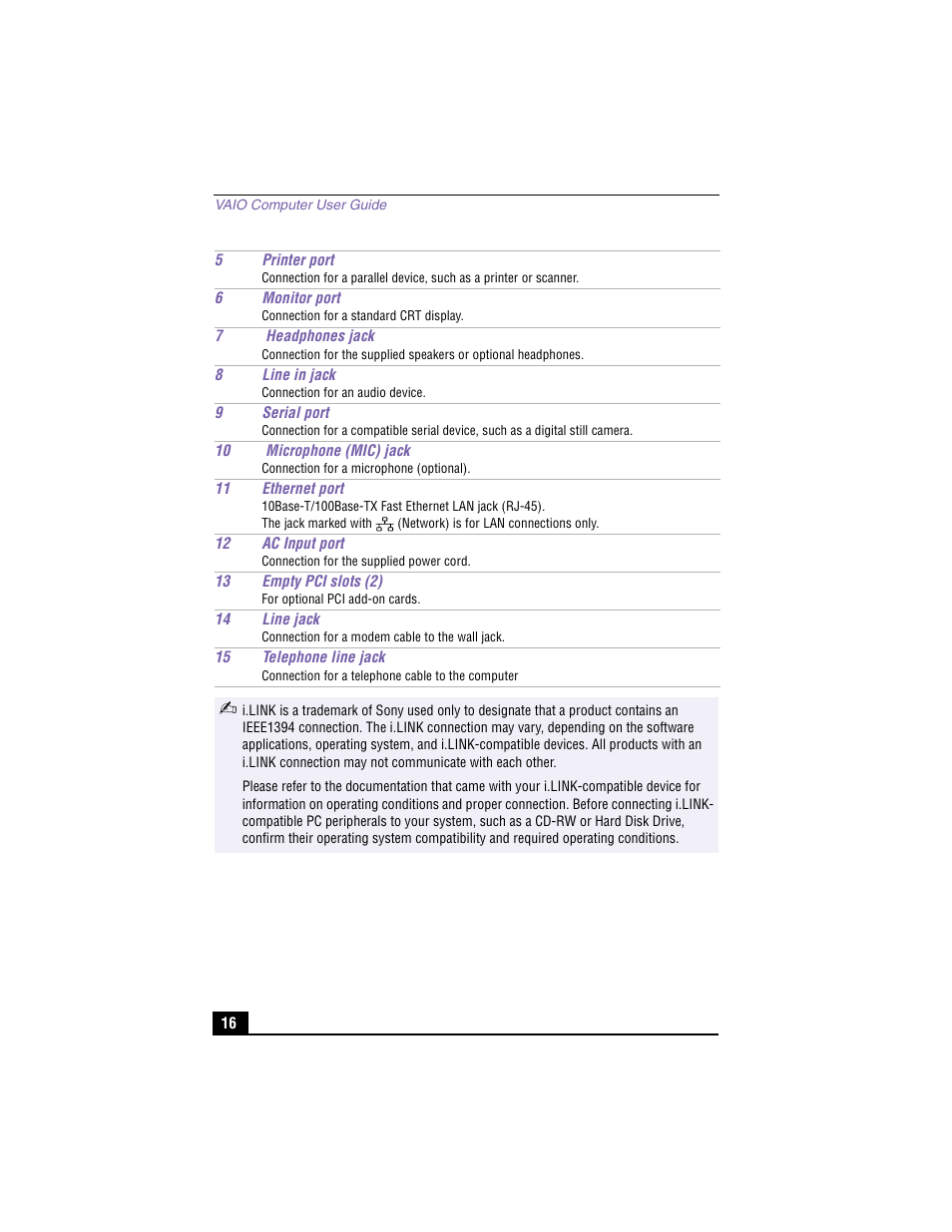 Sony PCV-J200 User Manual | Page 16 / 94