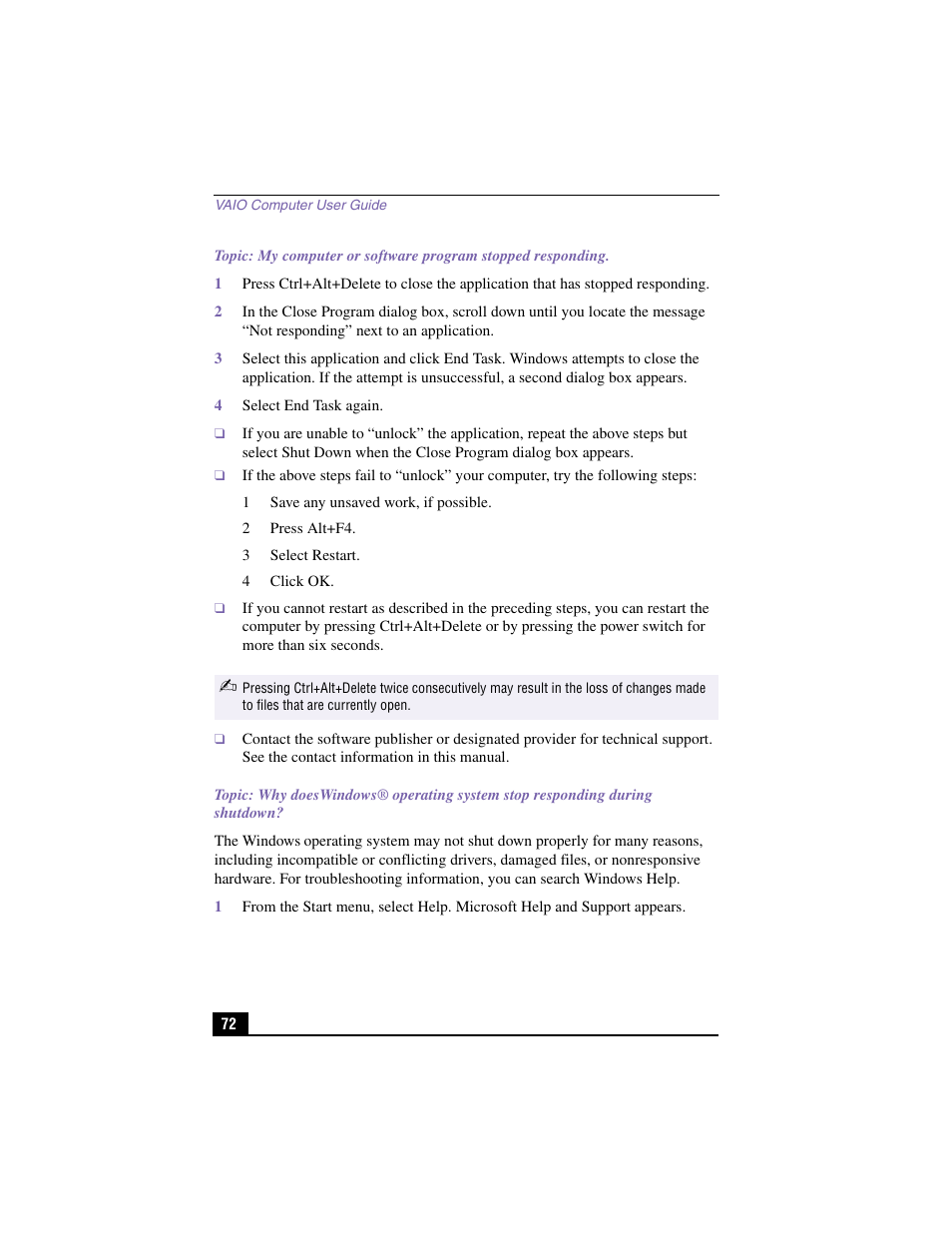 Sony PCV-J200 User Manual | Page 72 / 94