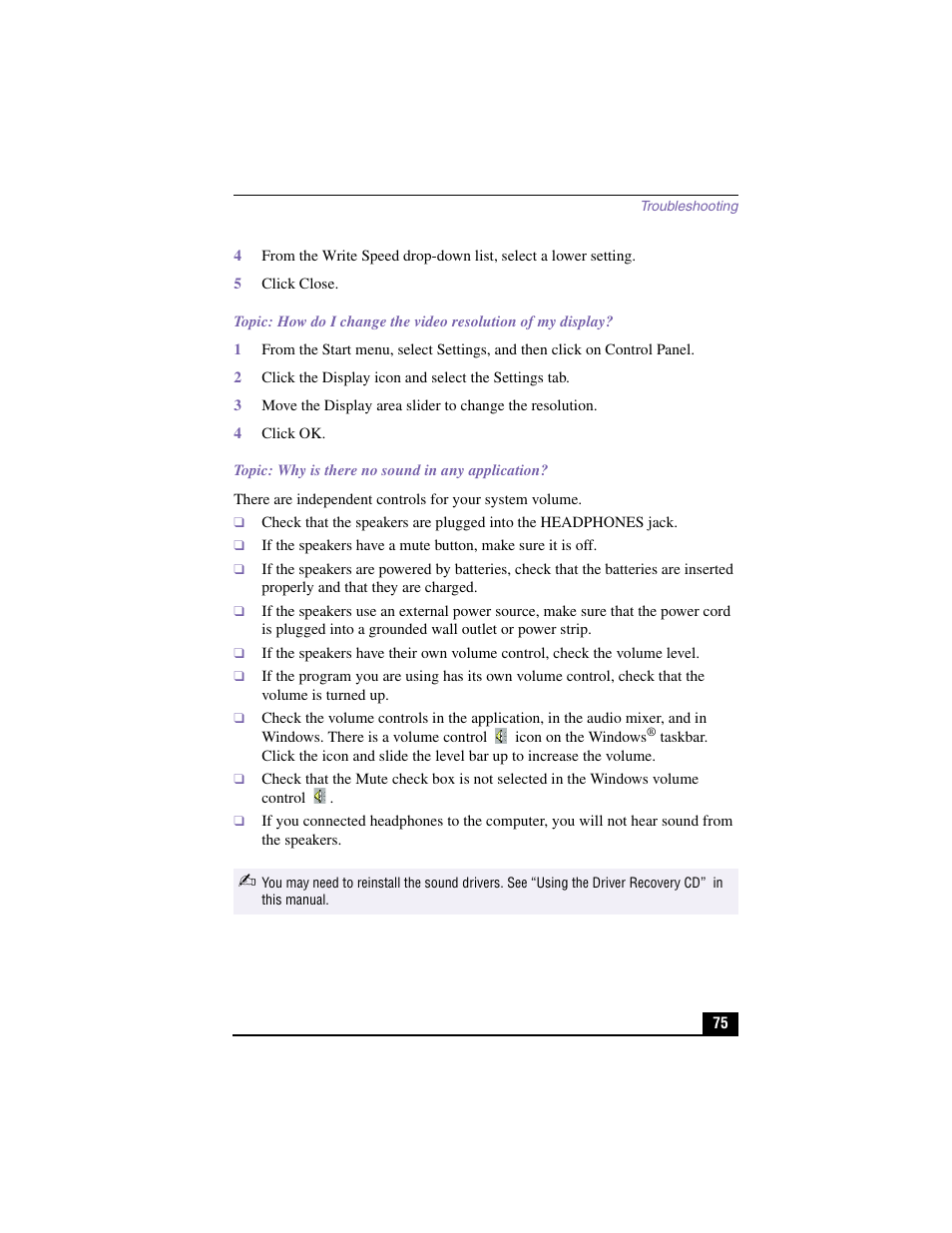 Sony PCV-J200 User Manual | Page 75 / 94