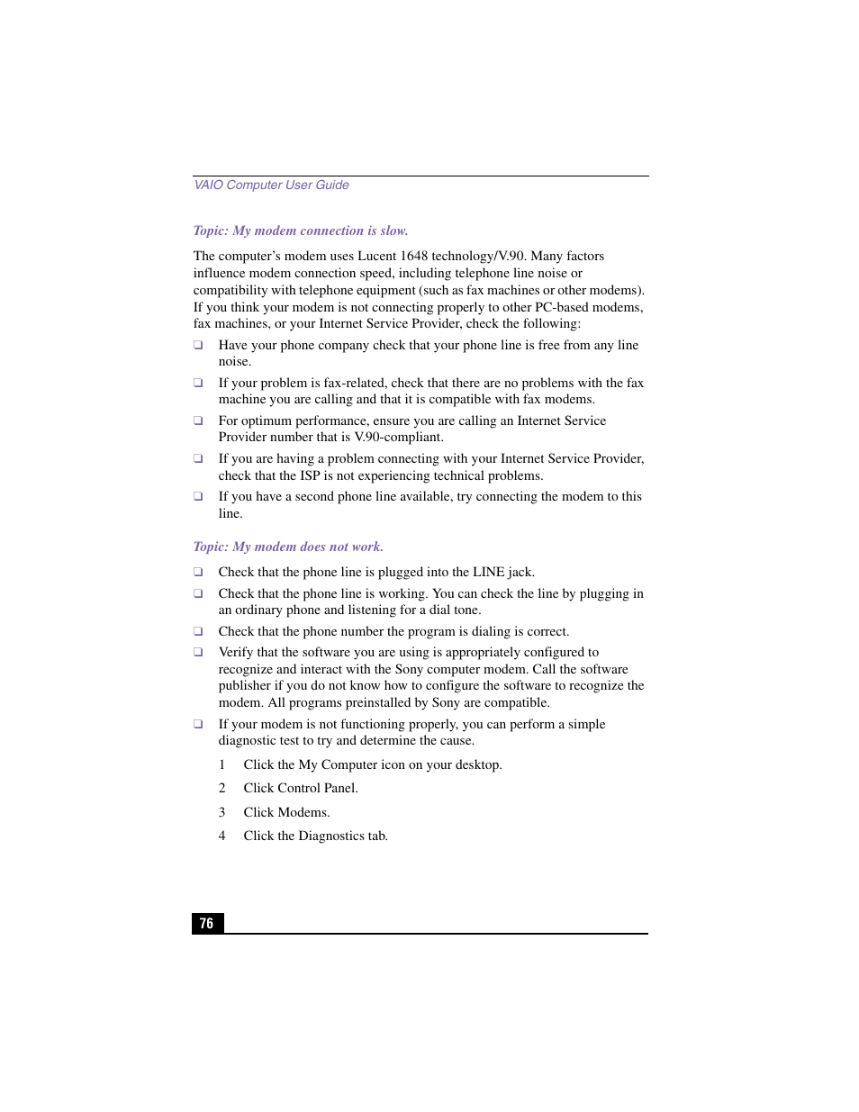 Sony PCV-J200 User Manual | Page 76 / 94