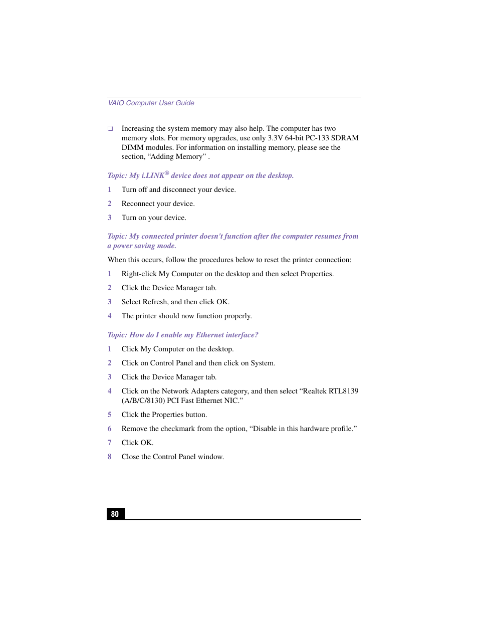 Sony PCV-J200 User Manual | Page 80 / 94