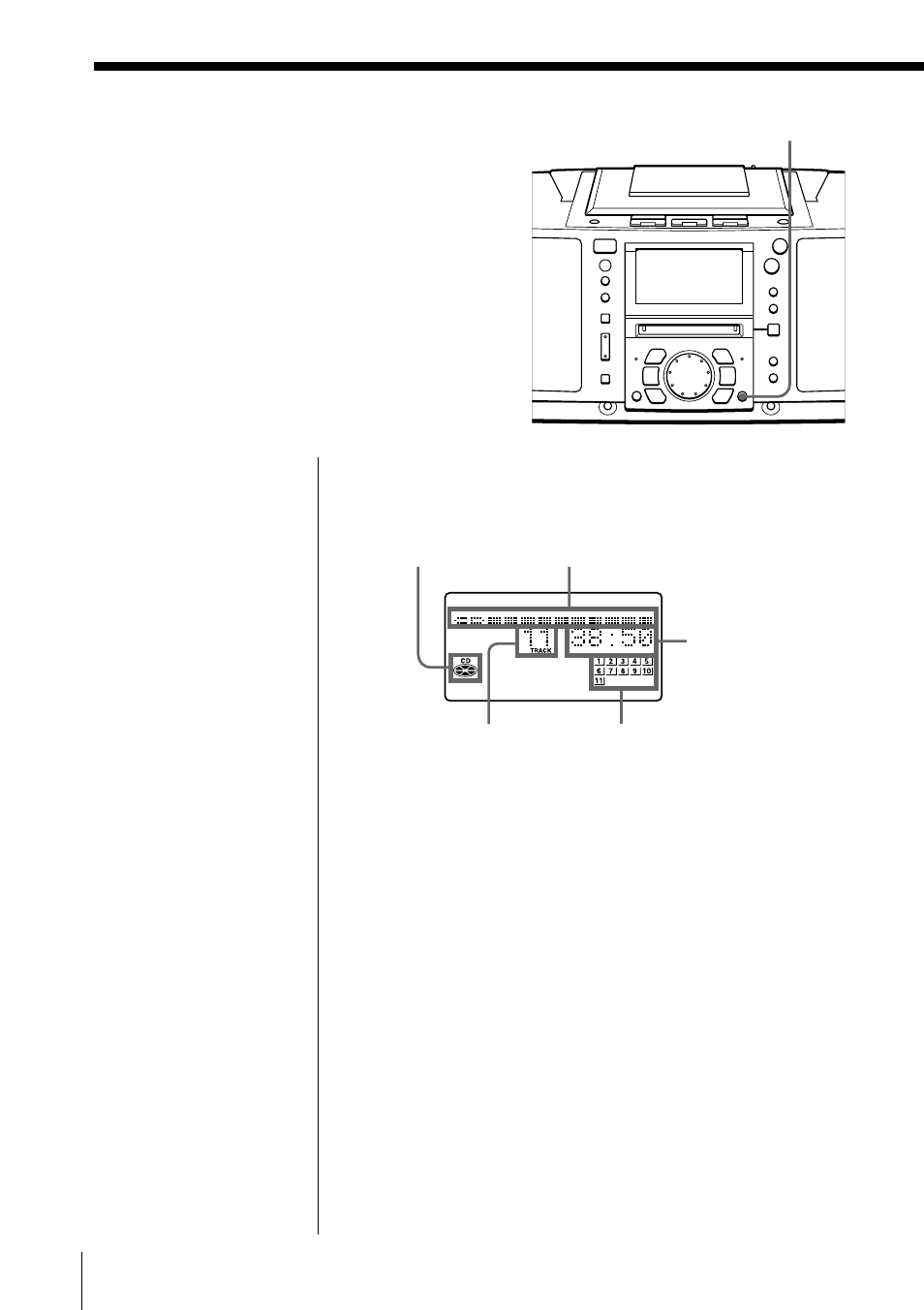 Using the display | Sony ZS-M50 User Manual | Page 12 / 156