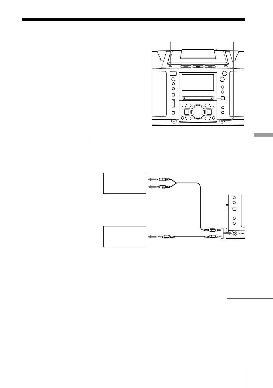 Conexión de componentes opcionales | Sony ZS-M50 User Manual | Page 139 / 156