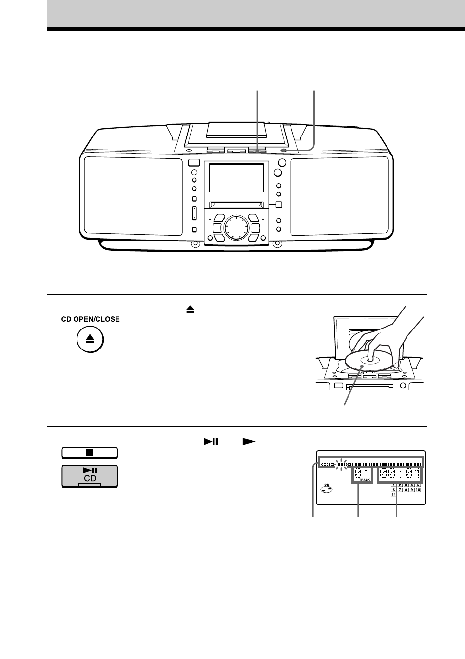 Playing a cd | Sony ZS-M50 User Manual | Page 4 / 156