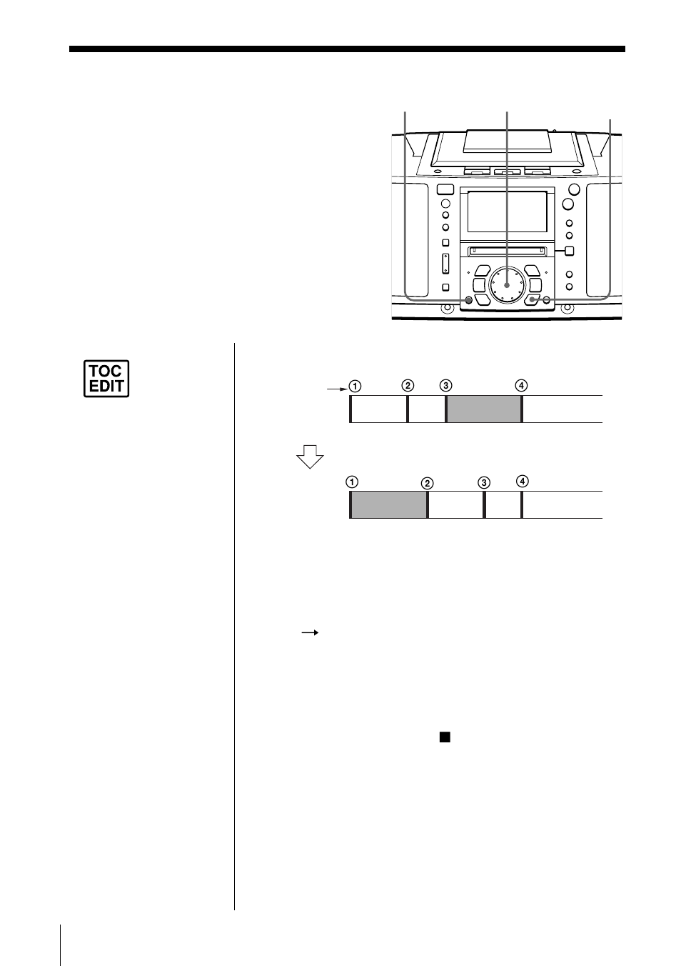 Moving recorded tracks | Sony ZS-M50 User Manual | Page 48 / 156