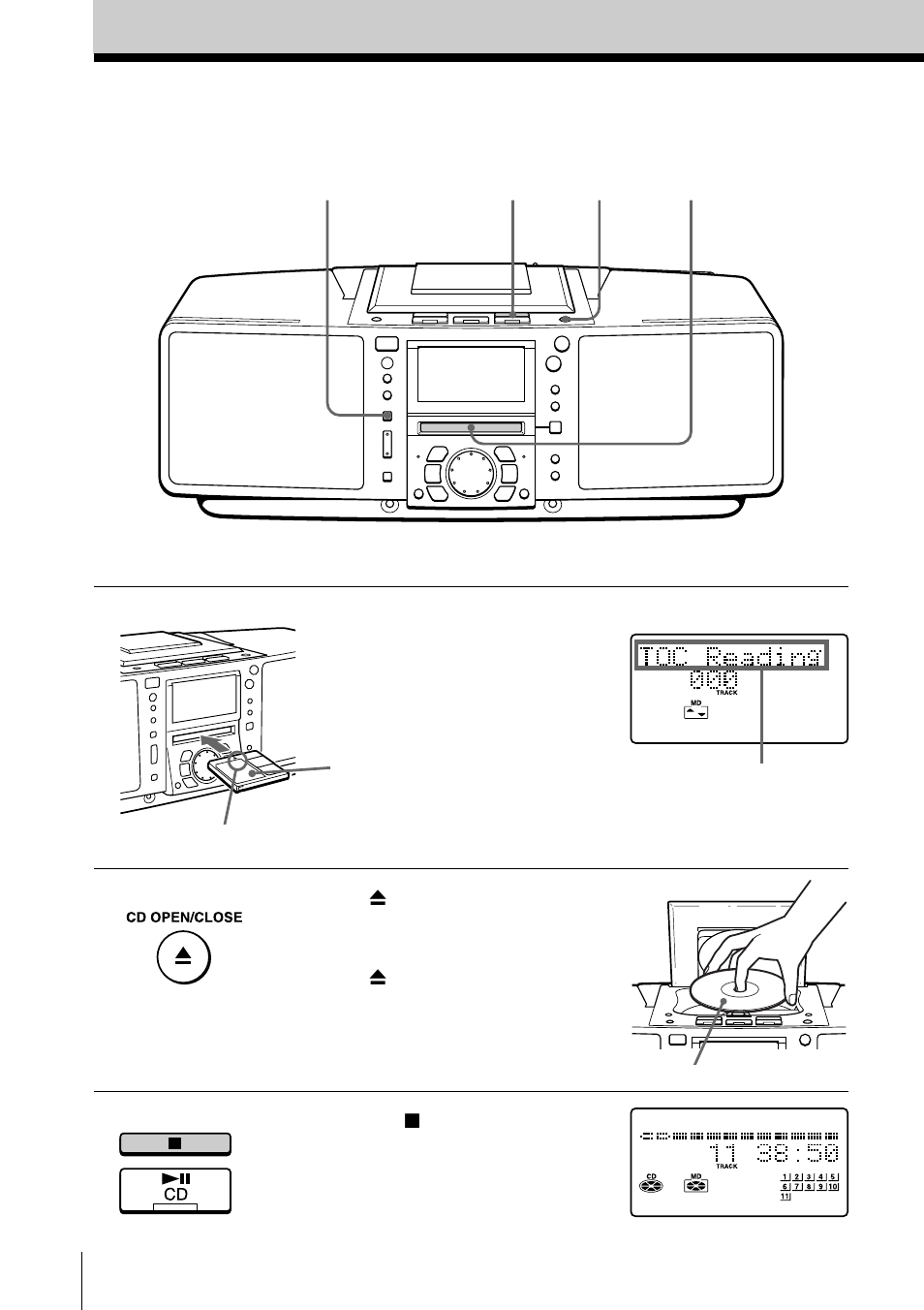 Recording a whole cd | Sony ZS-M50 User Manual | Page 6 / 156