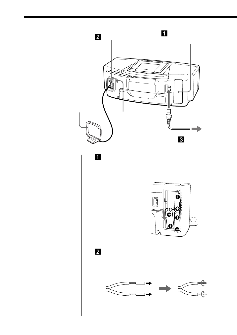 Preparing the system | Sony ZS-M50 User Manual | Page 60 / 156