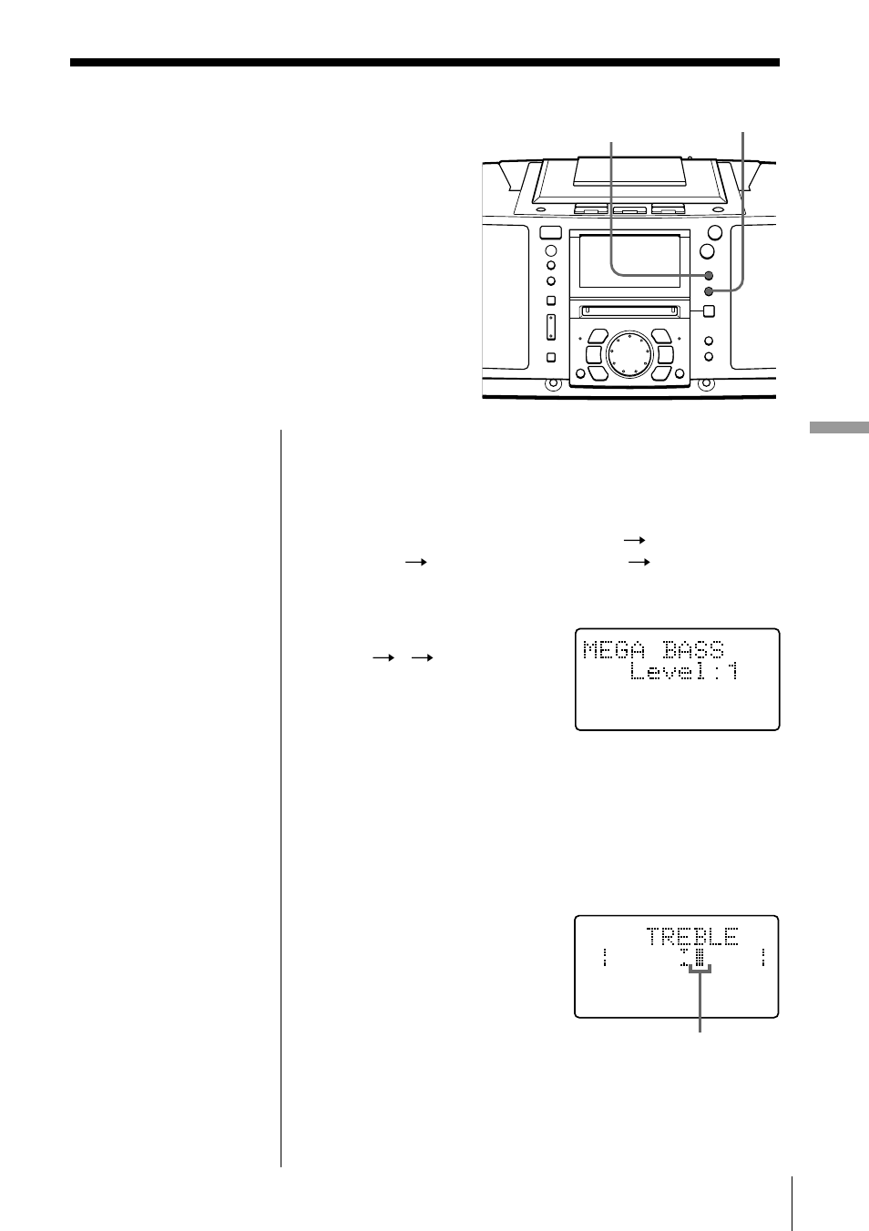 Adjusting the audio emphasis | Sony ZS-M50 User Manual | Page 65 / 156