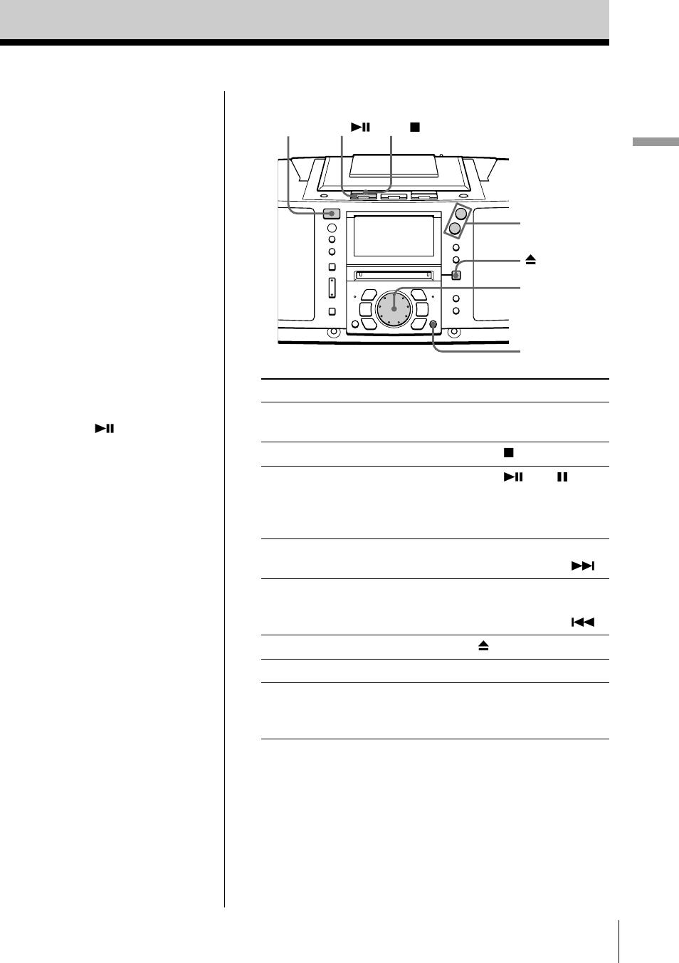 Basic operations 9 | Sony ZS-M50 User Manual | Page 9 / 156