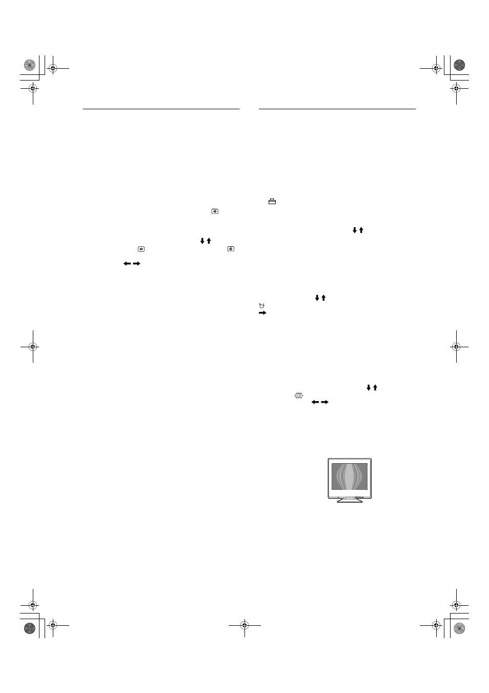 Ajuste de la convergencia (conv), Ajustes complementarios (opcion), Desmagnetización de la pantalla | Ajuste del muaré | Sony CPD-E400 User Manual | Page 44 / 52