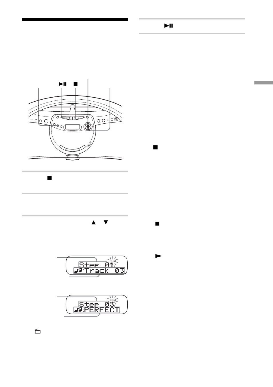 Creating your own programme (programme play), Creating your own programme, Programme play) | Sony ZS-YN7L User Manual | Page 19 / 68