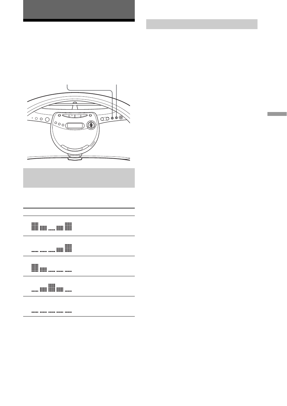 The audio emphasis, Selecting the audio emphasis, Selecting the sound characteristic | Reinforcing the bass sound | Sony ZS-YN7L User Manual | Page 23 / 68