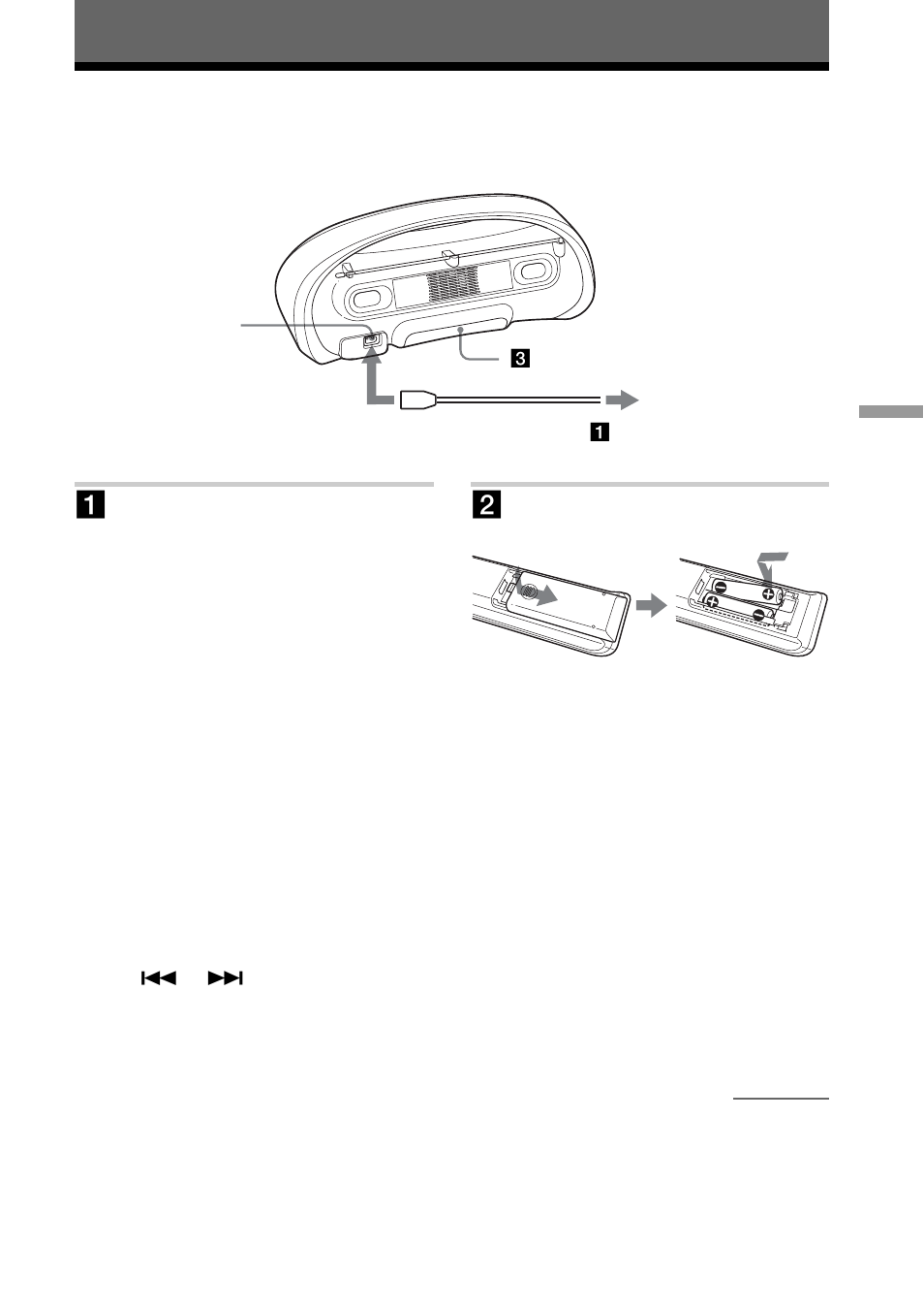 Setting up, Choosing the power sources | Sony ZS-YN7L User Manual | Page 25 / 68