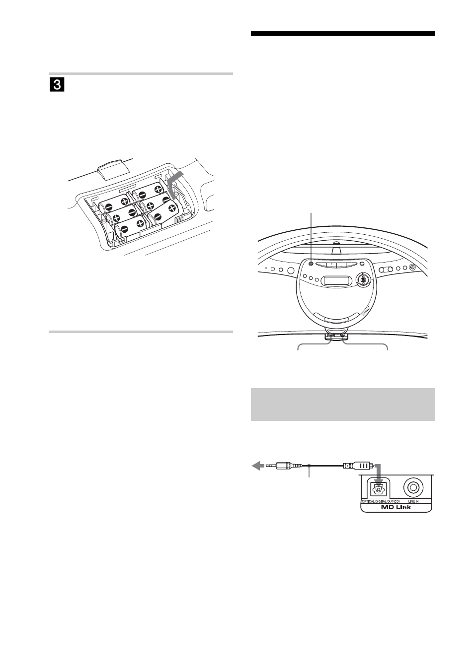 Connecting optional components (zs-yn7l only), Connecting optional components, Zs-yn7l only) | Sony ZS-YN7L User Manual | Page 26 / 68