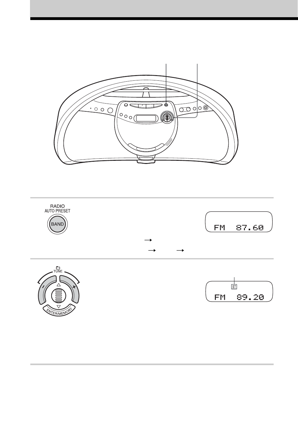 Recepción de la radio | Sony ZS-YN7L User Manual | Page 42 / 68