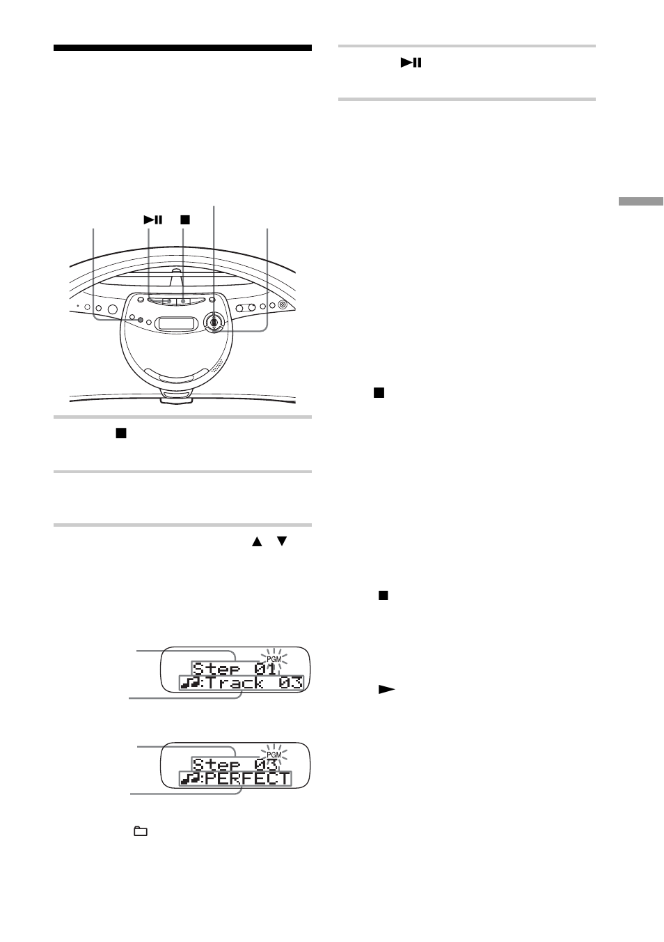 Creación de su propio programa, Reproducción programada) | Sony ZS-YN7L User Manual | Page 51 / 68