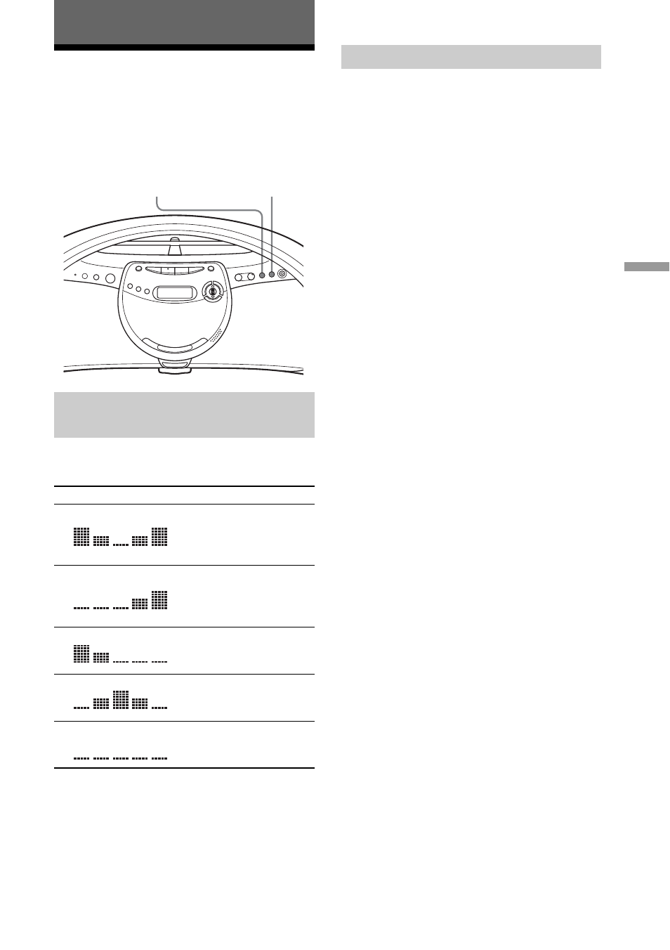 Énfasis de audio, Selección del énfasis de audio, Selección de las características de sonido | Sony ZS-YN7L User Manual | Page 55 / 68