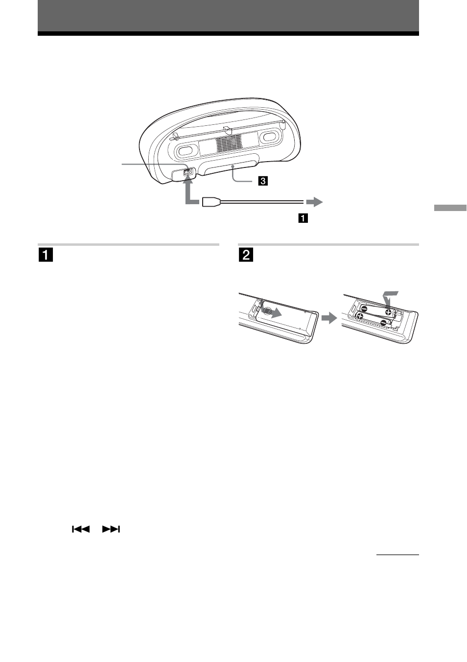 Configuración, Selección de la fuente de alimentación | Sony ZS-YN7L User Manual | Page 57 / 68