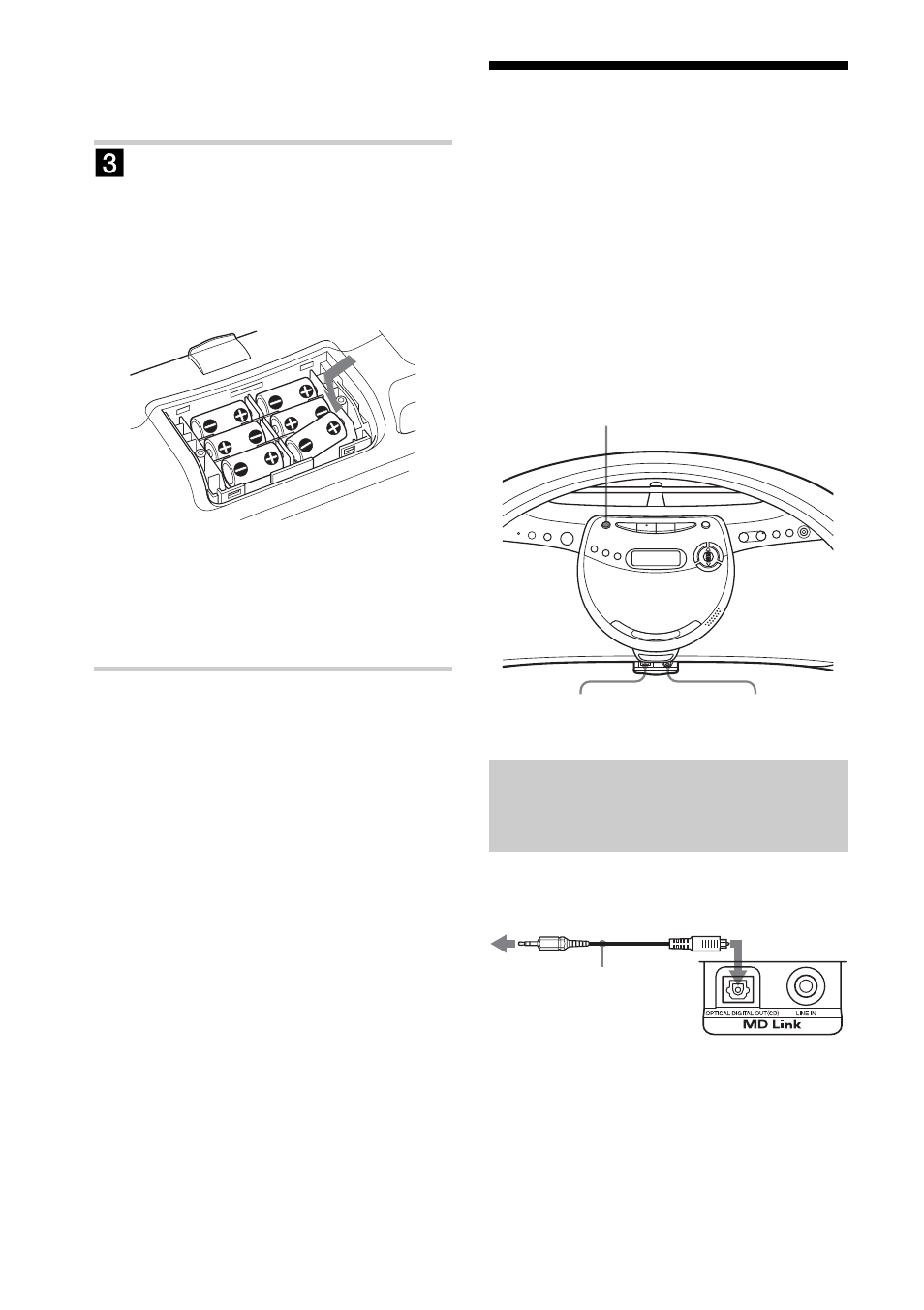 Conexión de componentes opcionales (sólo zs-yn7l), Conexión de componentes opcionales | Sony ZS-YN7L User Manual | Page 58 / 68