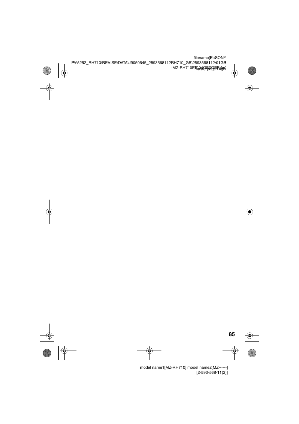 Sony Portable MD Recorder MZ-RH710 User Manual | Page 85 / 115