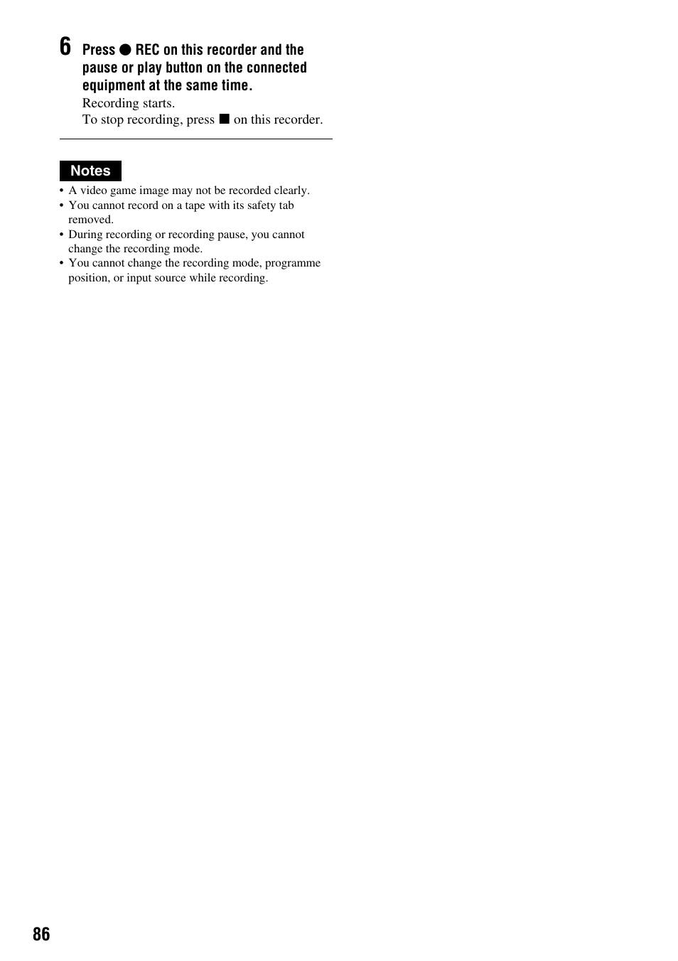 Sony RDR-VX410 User Manual | Page 86 / 128