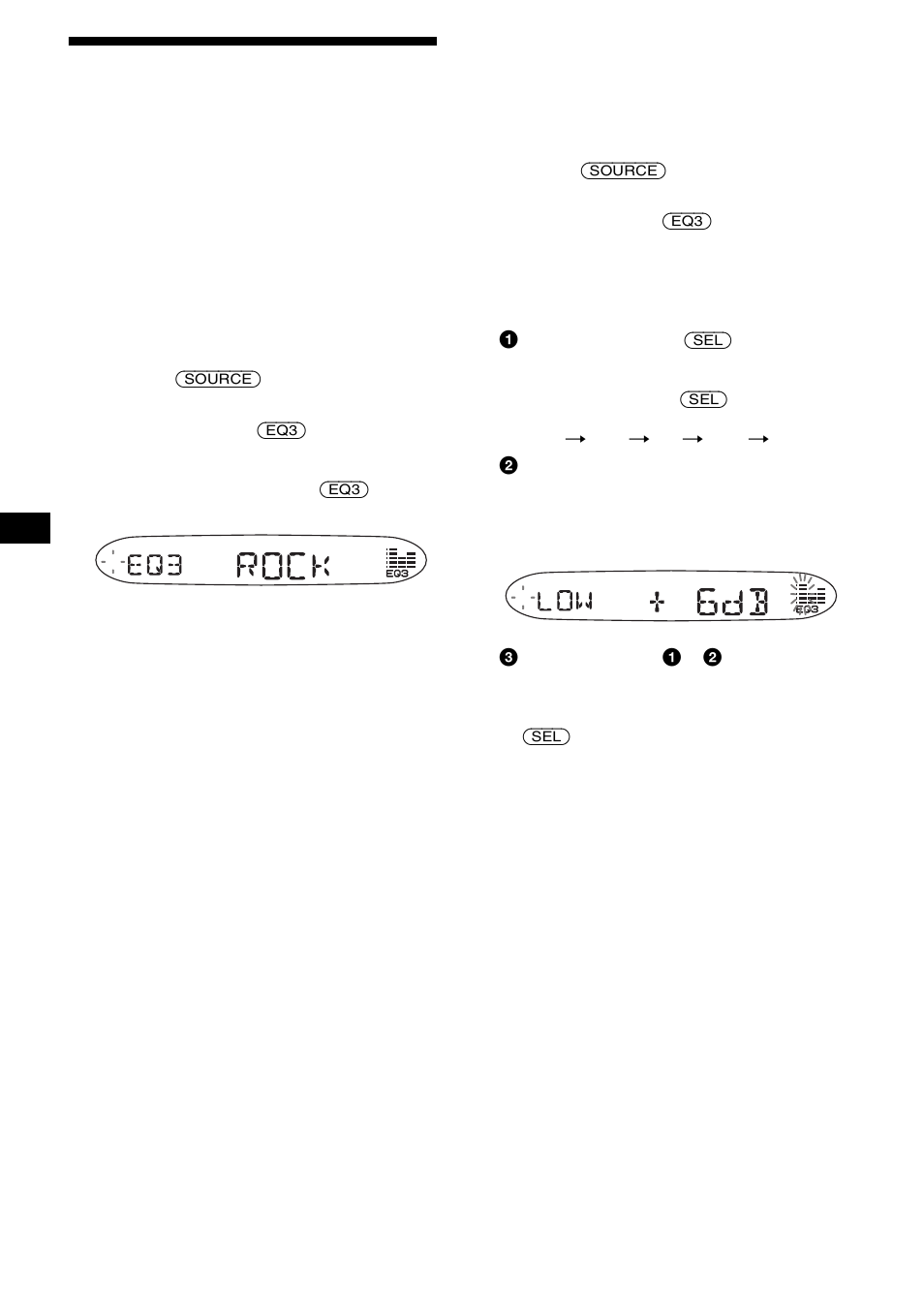 Impostazione dell’equalizzatore (eq3), 22 impostazione dell’equalizzatore (eq3) | Sony CDX-S2200 User Manual | Page 100 / 134