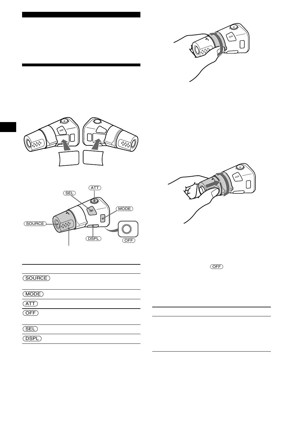 Other functions, Using the rotary commander | Sony CDX-S2200 User Manual | Page 18 / 134